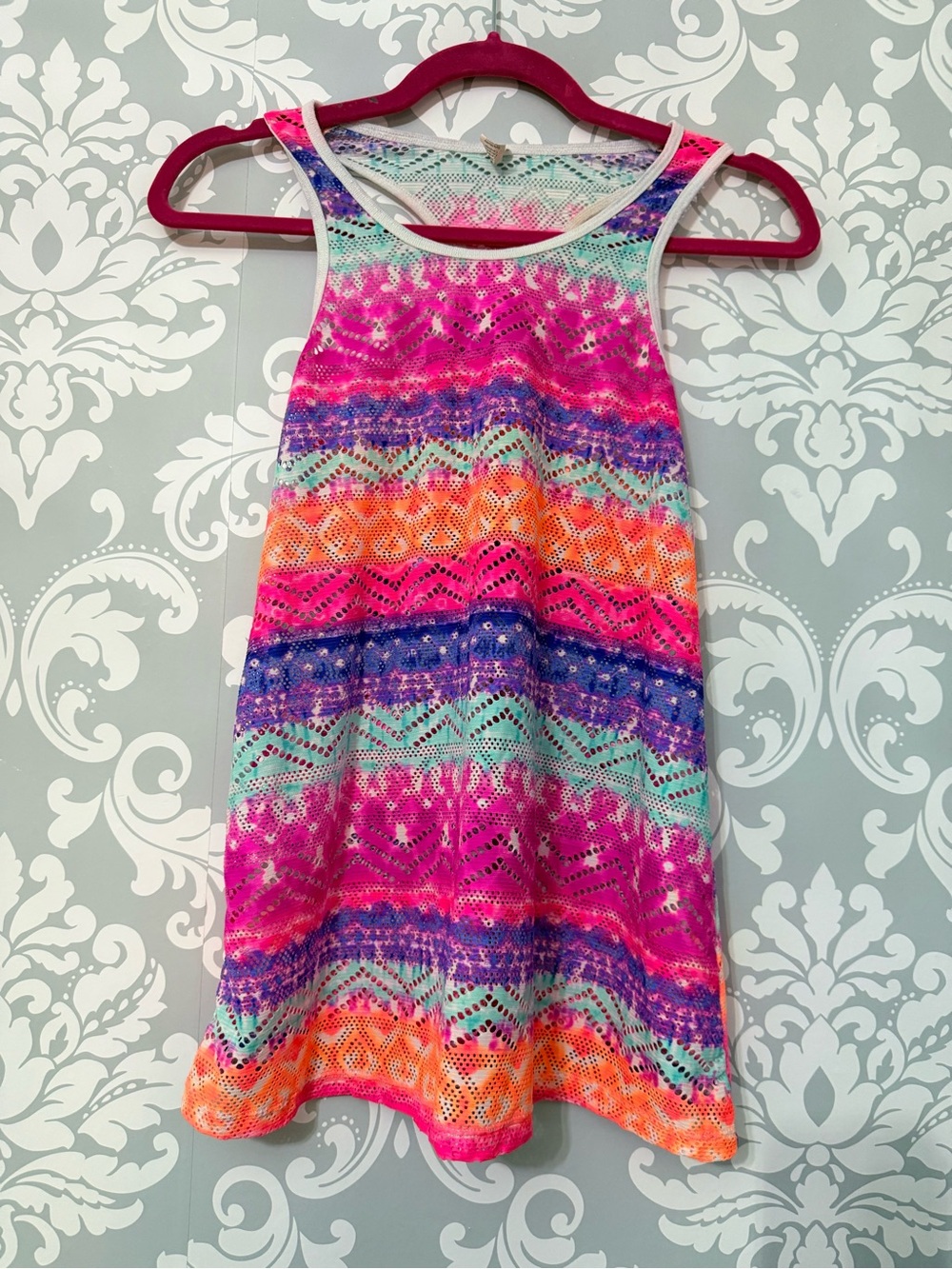 💫10/$25 • George Multicolor Striped Lace Cover Up Dress